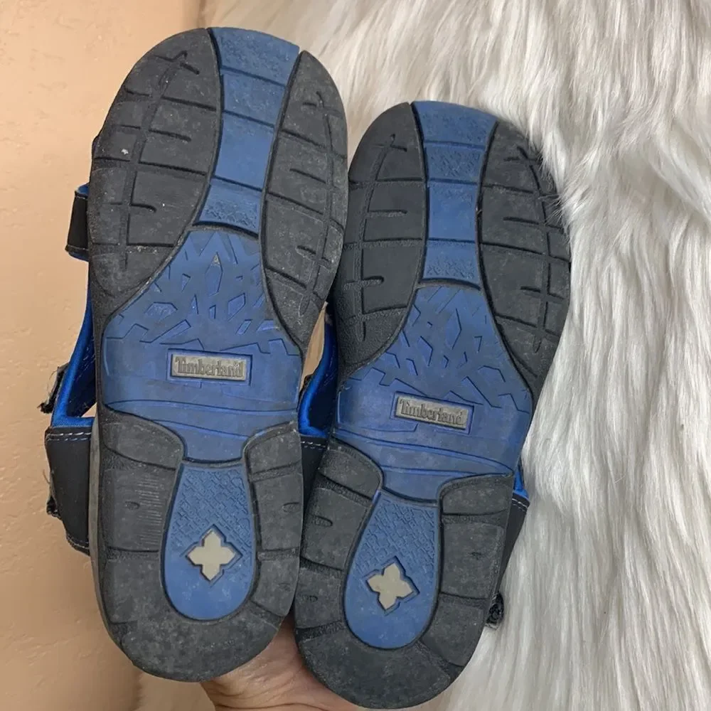 Timberland Boys Black & Blue Sandals / Water Sandals Size 3